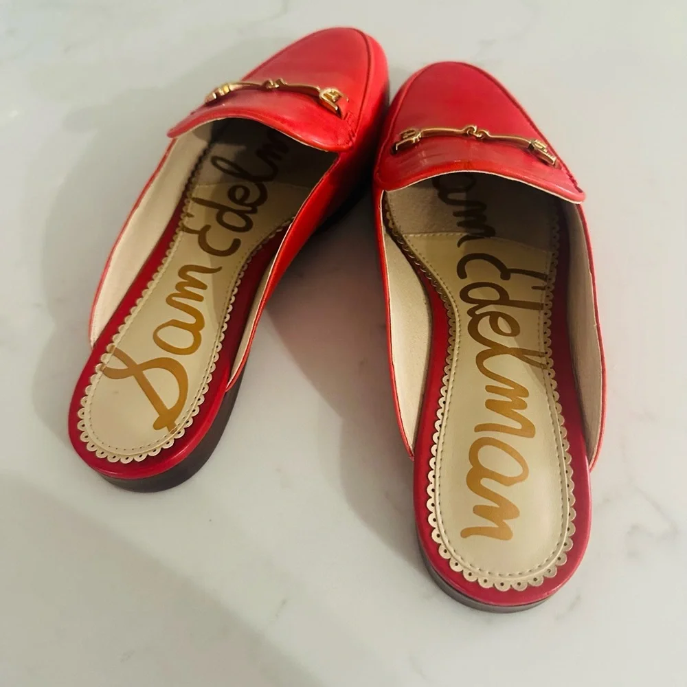 Sam Edelman Red Linnie Mule Women's  Size 7.5 - Picture 2 of 11